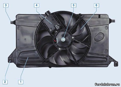 Вентилятор системы охлаждения Фокус 2