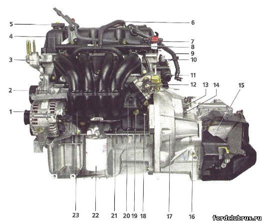 Двигатель Duratec 1,6i Форд Фокус 1