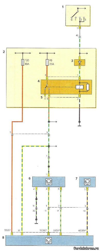 Схема включения датчика иммобилайзера Форд Фокус 1 